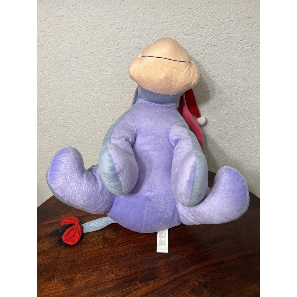 Christmas Santa Hat Eeyore Plush Disney Door Greeter Stuffed Animal LARGE 22" - Picture 5 of 11